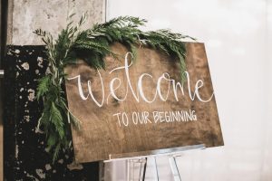 Welcome Wedding Sign at the Aria Minneapolis Inspiration