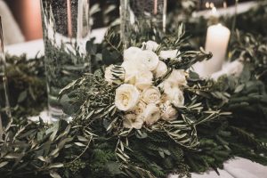 Headtable florals by Bloomberry Floral Minneapolis Wedding Florist